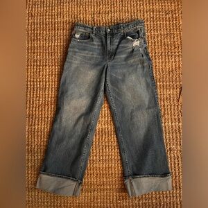 American Eagle Outfitters Relaxed Fit Distressed Blue Jeans